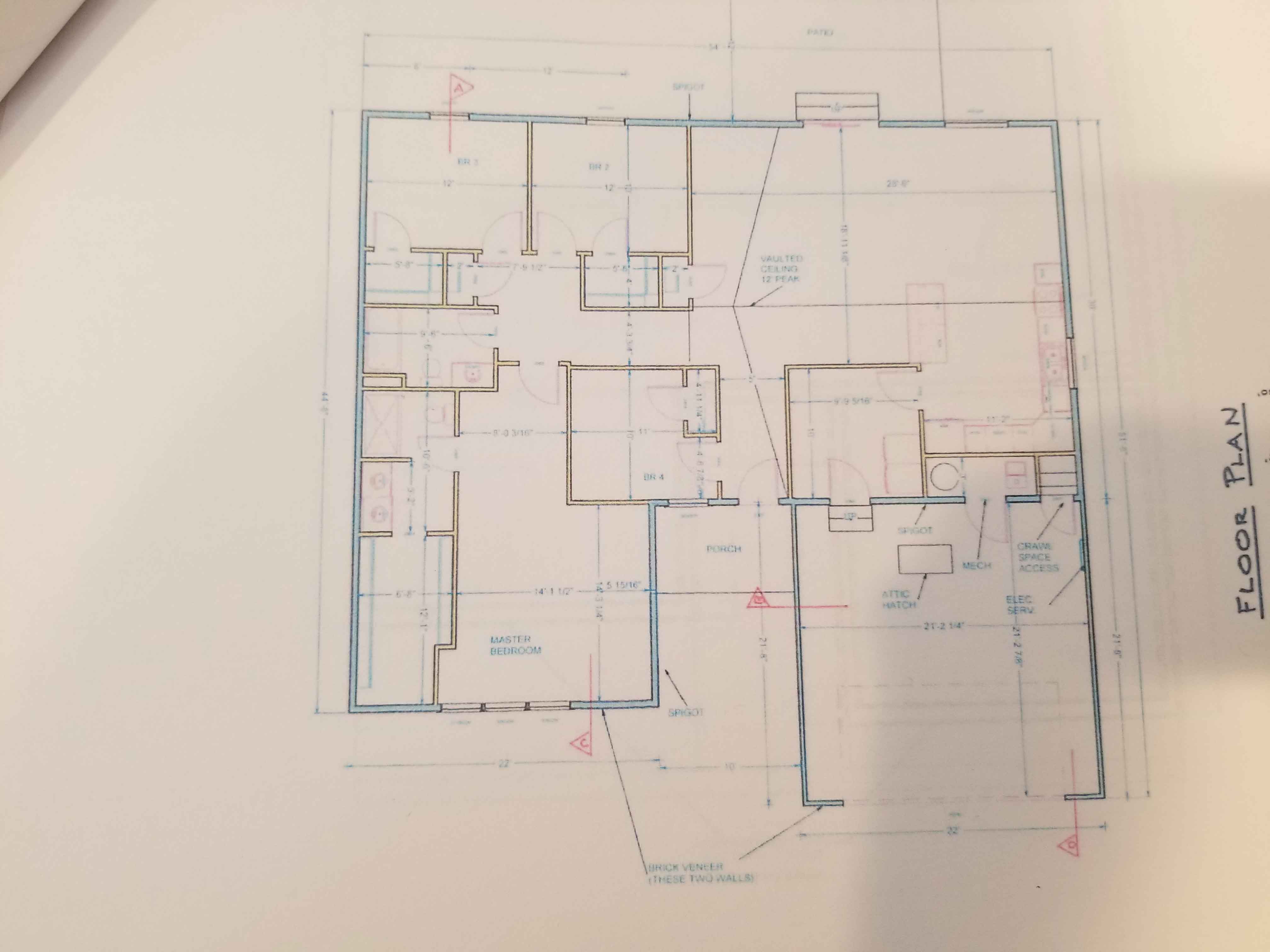 1058 Willow Bend Blue Print